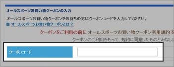 参考画像（クーポンコードを入力する）